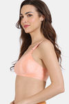 Zivame Miracle Double Layered Non Wired Full Coverage T-Shirt Bra - Peach Pearl — thumbnail 4